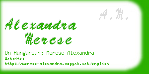 alexandra mercse business card